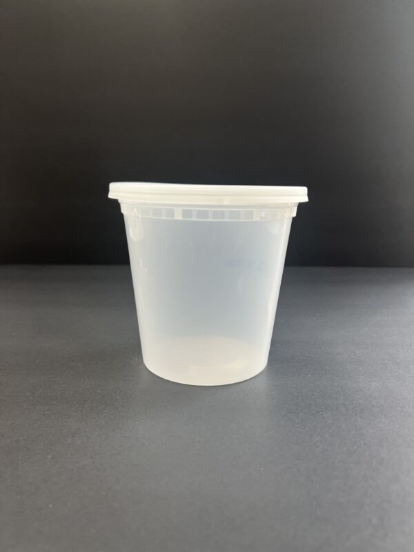 24oz Deli Container (Heavy) 240 pc combo w/lids