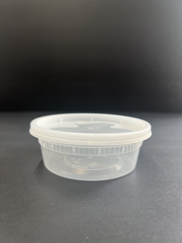 8oz Deli Container (Heavy) 240 pc combo w/lids