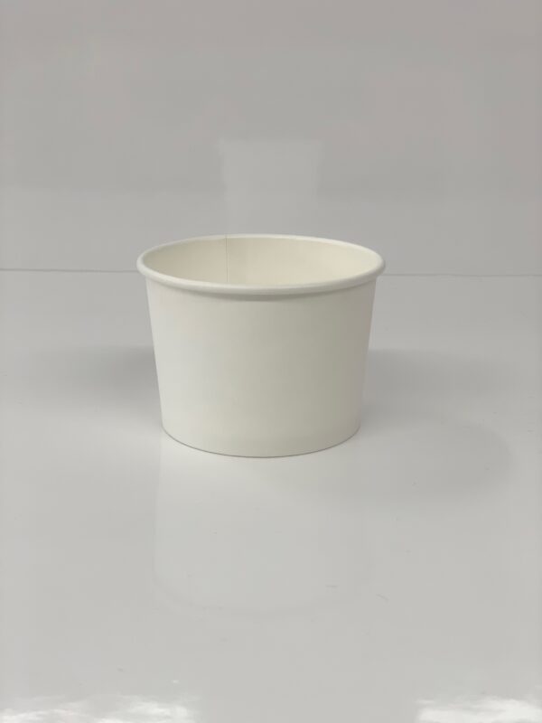 8oz White Paper Soup Container-25pc/Slv