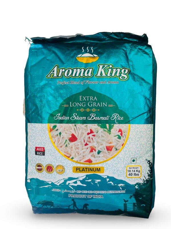 Aroma King Basmati Rice 40lb (extra long grain)