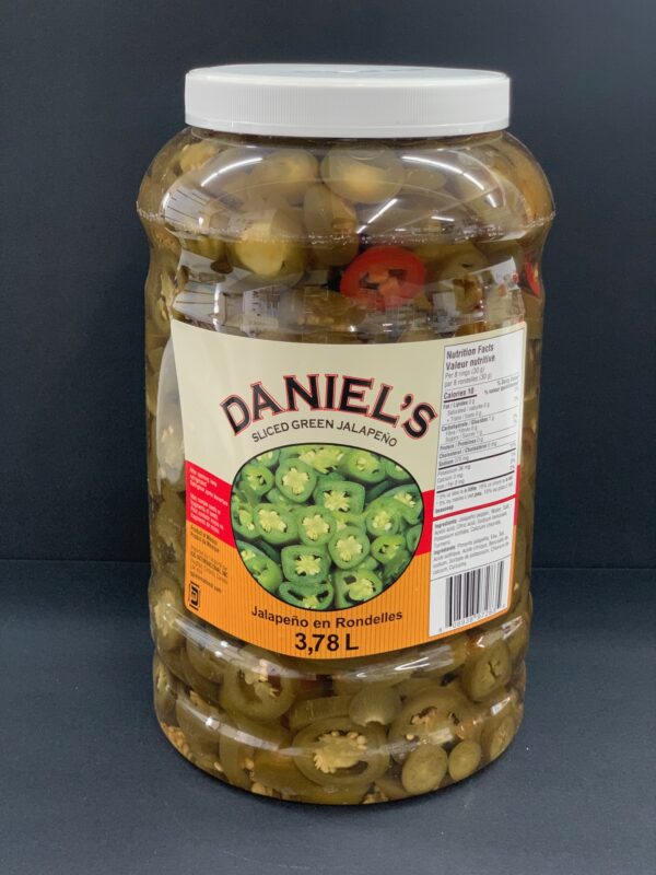Daniel's Sliced Green Jalapeno-3.78l