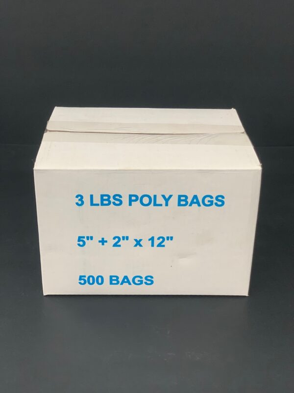 3lbs Poly Bags-500 Bags/Case