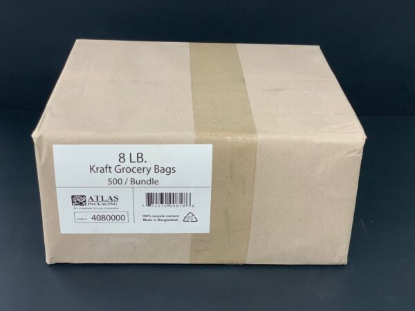 8lb Kraft Paper Bag-500pc/Case