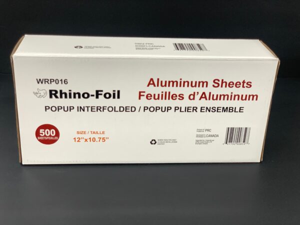 Rhino-12*10.75" Aluminum Foil Pop up Sheets-500 pc