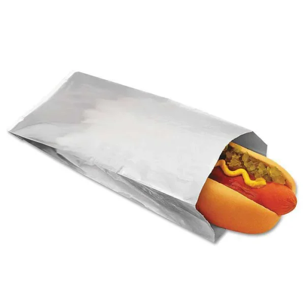 Plain Foil Hot Dog Bags-7x1.5x5-1000pc