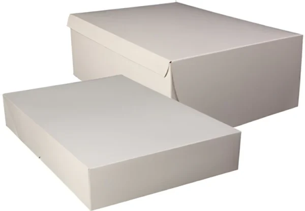 1/4 Slab White Cake Box-100pc (14.5x10x4.5)