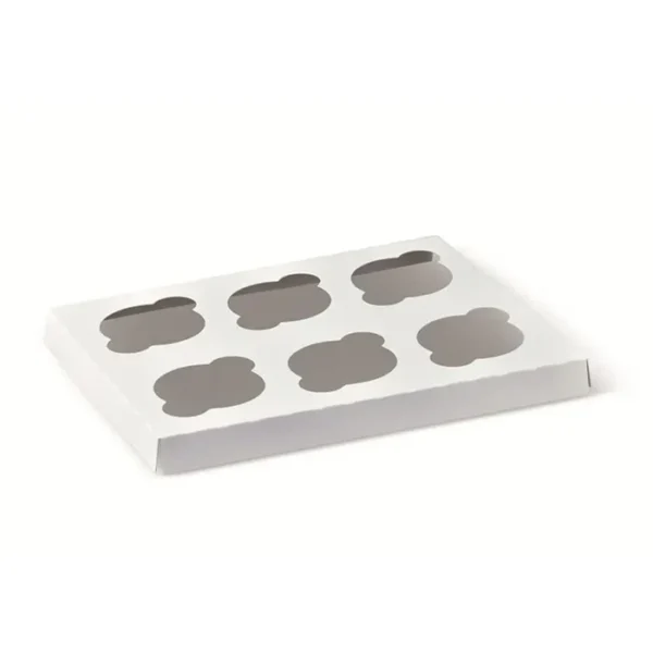 10x10x4-6 Cupcake Insert-White-100pc