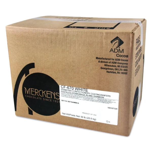 Merckens Milk Chocolate White Wafers-50lb