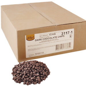 Foley's Pure Dark Semi-Sweet Chocolate Chips (3117-100) -1000Count