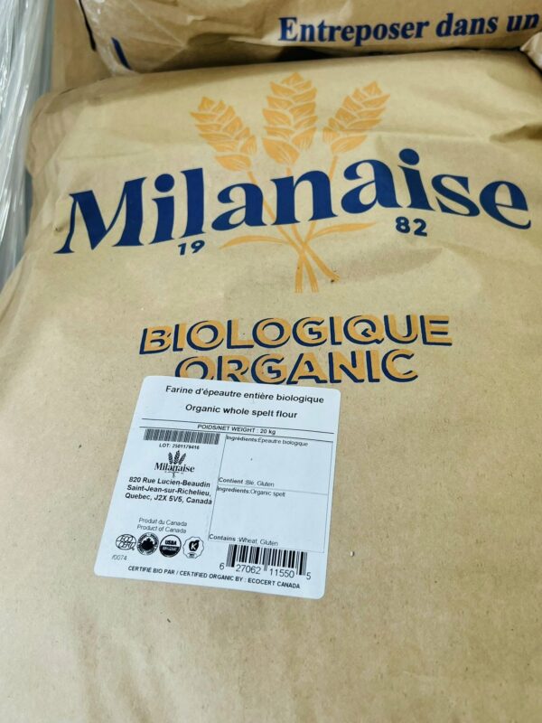 Milanaise Whole Spelt Flour-20kg