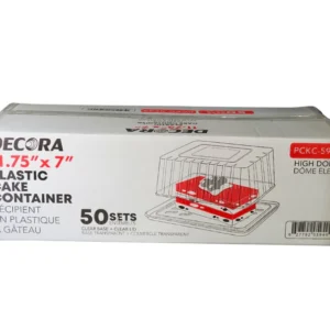 Plastic 11.42''x7'' Clear Cake Box Combo-50pc