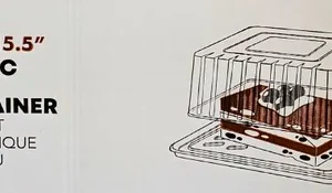 Plastic 19.8''x15.2' Clear Cake Box Combo-50pc