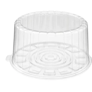 Plastic 12'' Clear Round Cake Box Combo-40pc