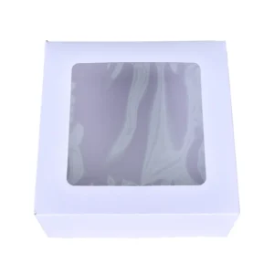 8x8x4.5 White Window Cake Box-200pc